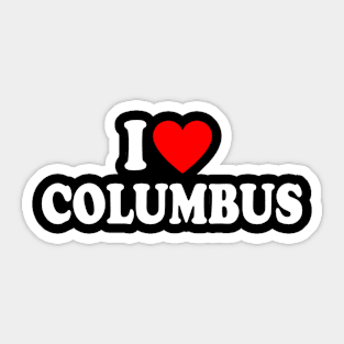 I Heart Columbus Sticker